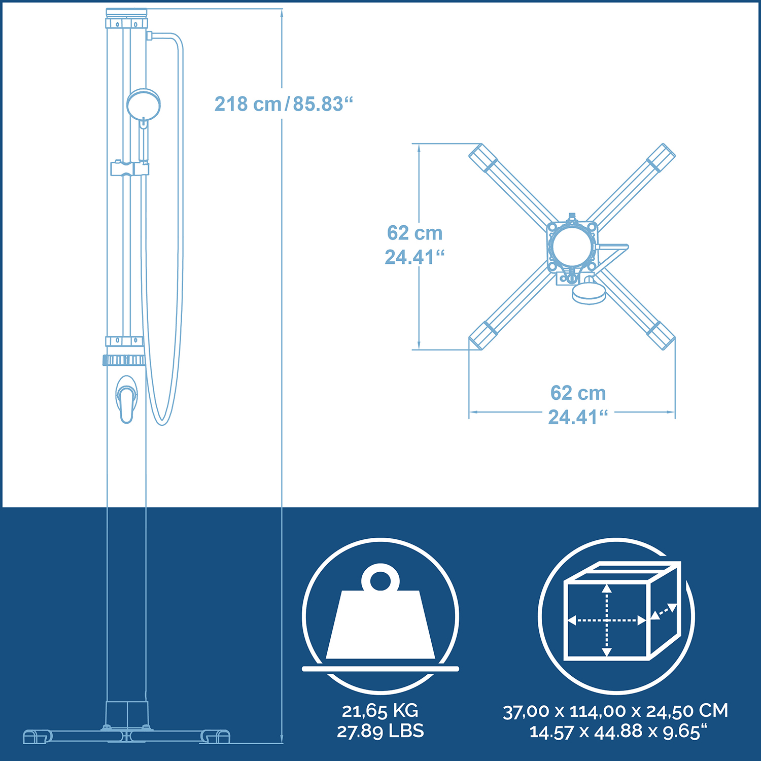 Gartendusche Solarflow™ 20 Liter Gartendusche Solarflow™ 20 Liter