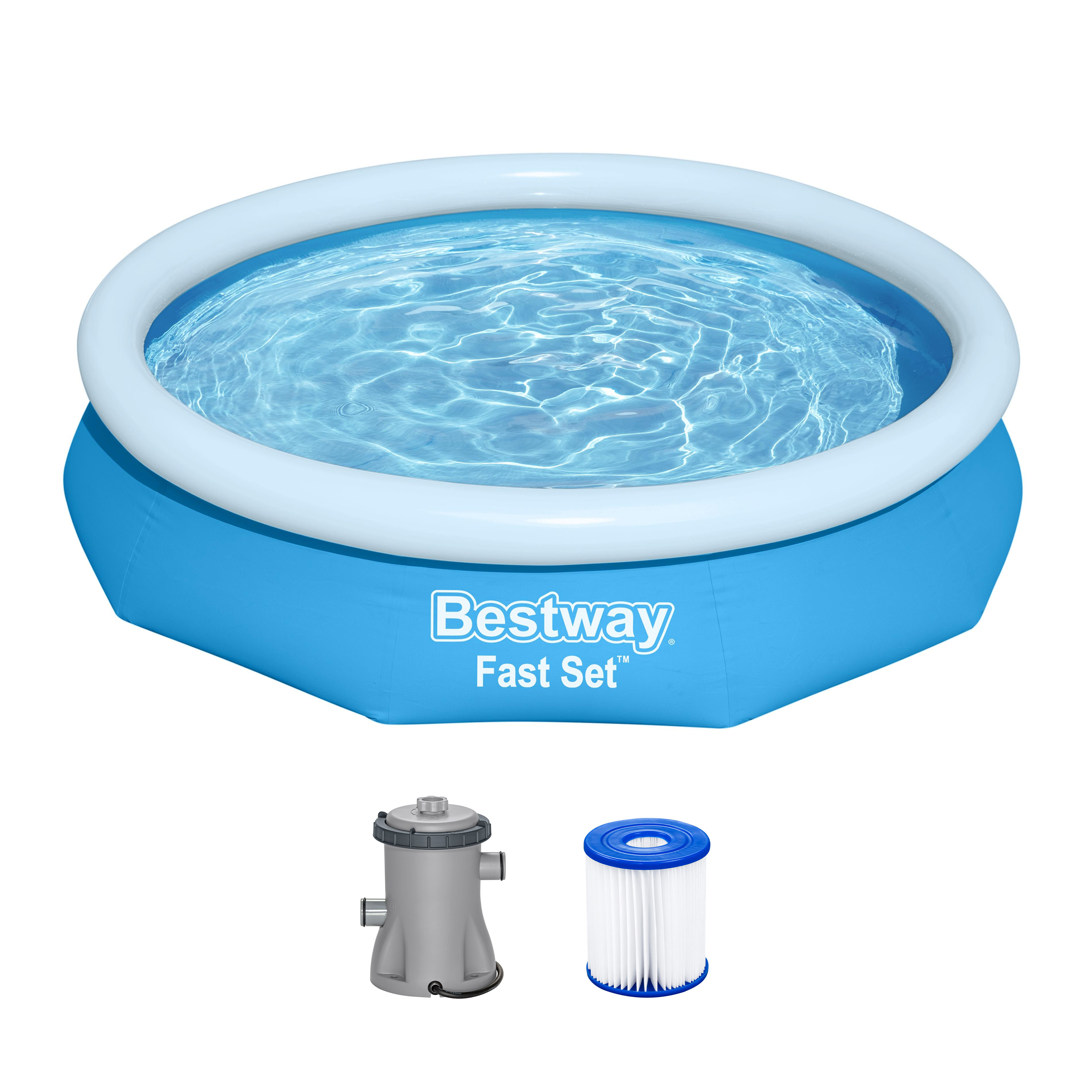 Fast Set™ Aufstellpool Set mit Filterpumpe Ø 305 x 66 cm, blau, rund