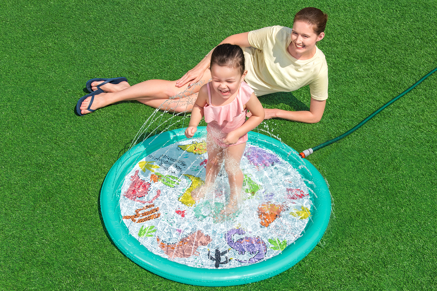 Wassermatte Wüstendino Ø 122 cm Wassermatte Wüstendino Ø 122 cm