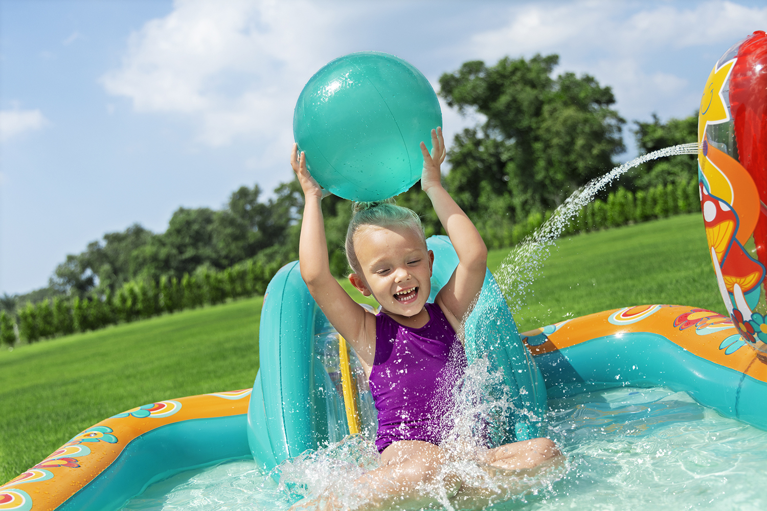 Wasserspielcenter Retro-Welt  193 x 152 x 74 cm