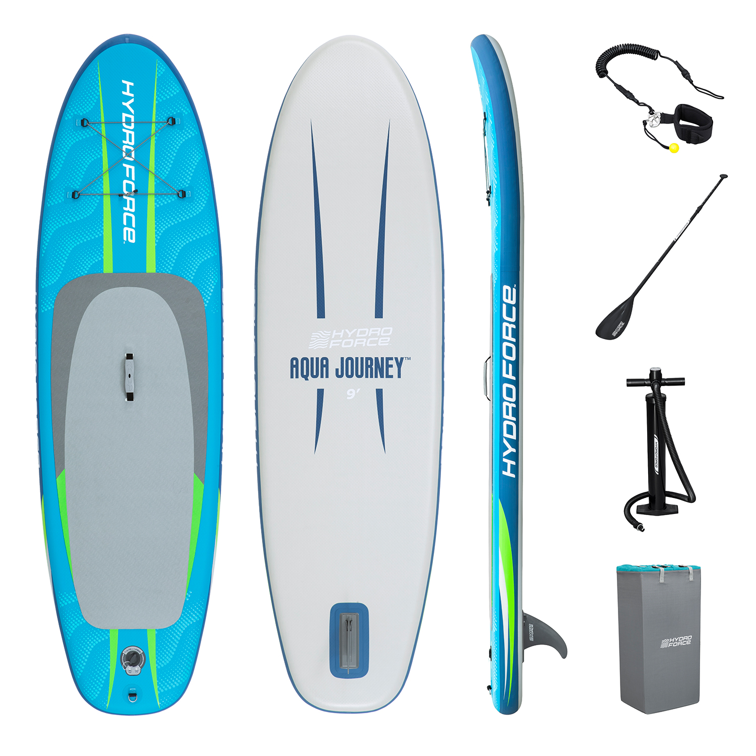 Hydro Force® SUP Allround Board-Set Aqua Journey™ 274 x 76 x 12 cm Hydro Force® SUP Allround Board-Set Aqua Journey™ 274 x 76 x 12 cm