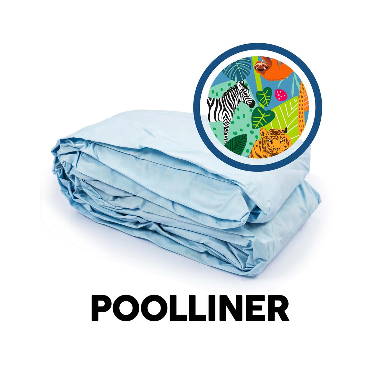 Bestway® Ersatzteil Poolfolie Tier-Design (bunt) für Steel Pro™ Pool 305 x 66 cm, rund