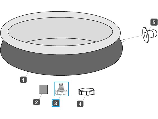 Bestway® Spare Part Hose Adapter (white) for various Fast Set™ and Steel Pro™ UV Careful™ pools Bestway® Spare Part Hose Adapter (white) for various Fast Set™ and Steel Pro™ UV Careful™ pools