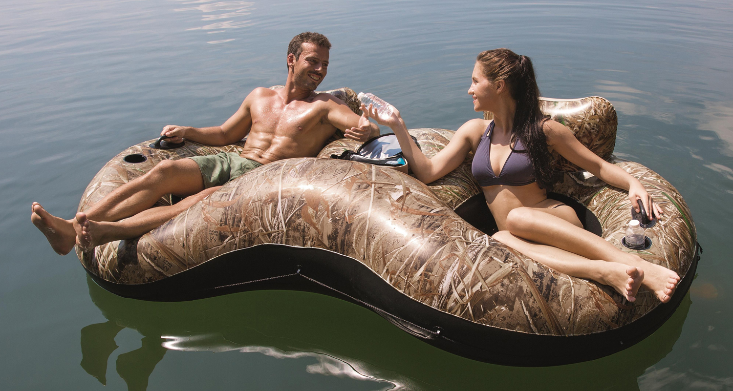 REALTREE® Schwimmreifen für 2 "Lake Runner X2" ab 14 Jahren 259 x 135 cm