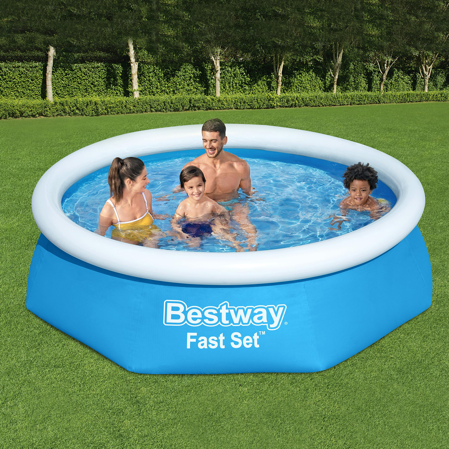 Fast Set™ Aufstellpool-Set mit Filterpumpe Ø 244 x 61 cm, blau, rund
