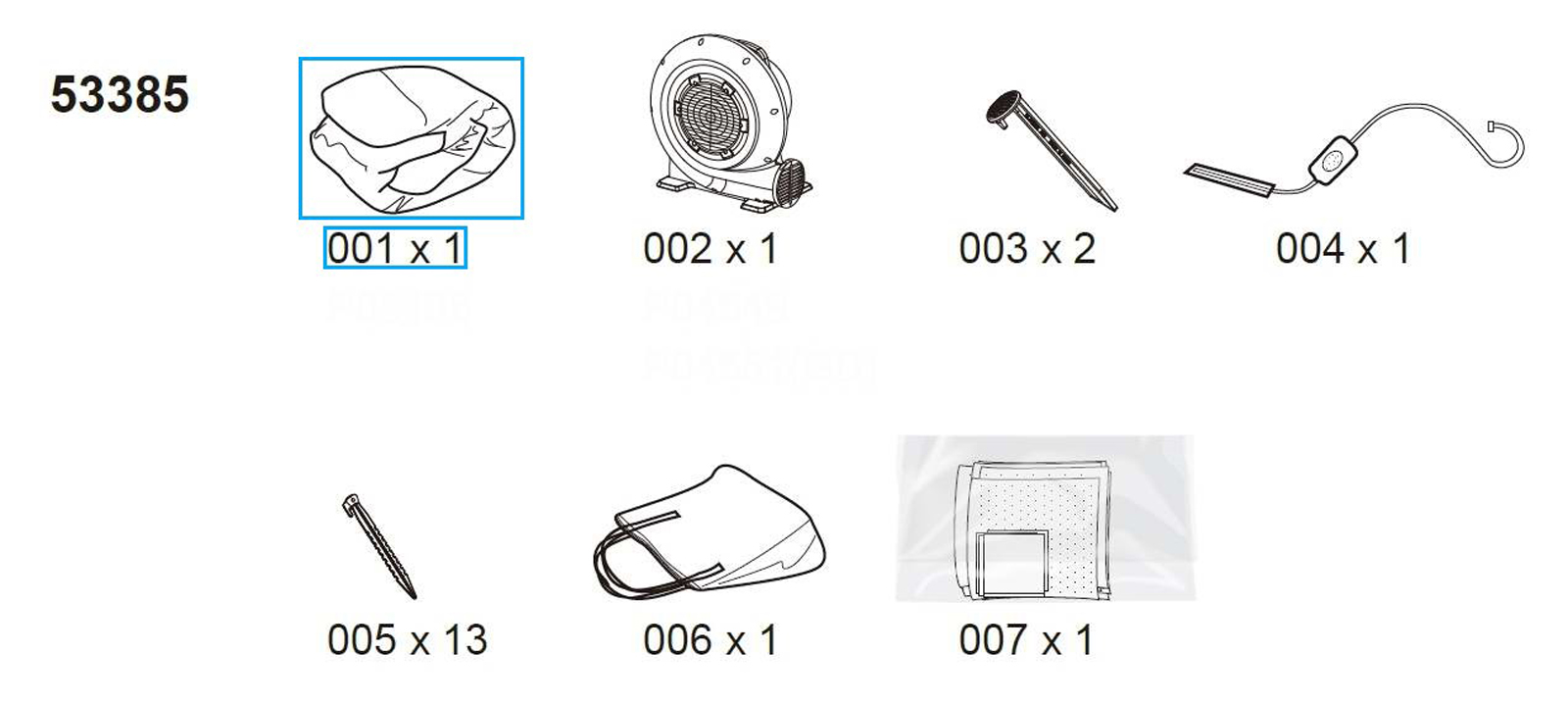 Bestway® Spare Part H2OGO!® Waterpark Tidal Tower (body only) 565 x 373 x 265 cm Bestway® Spare Part H2OGO!® Waterpark Tidal Tower (body only) 565 x 373 x 265 cm