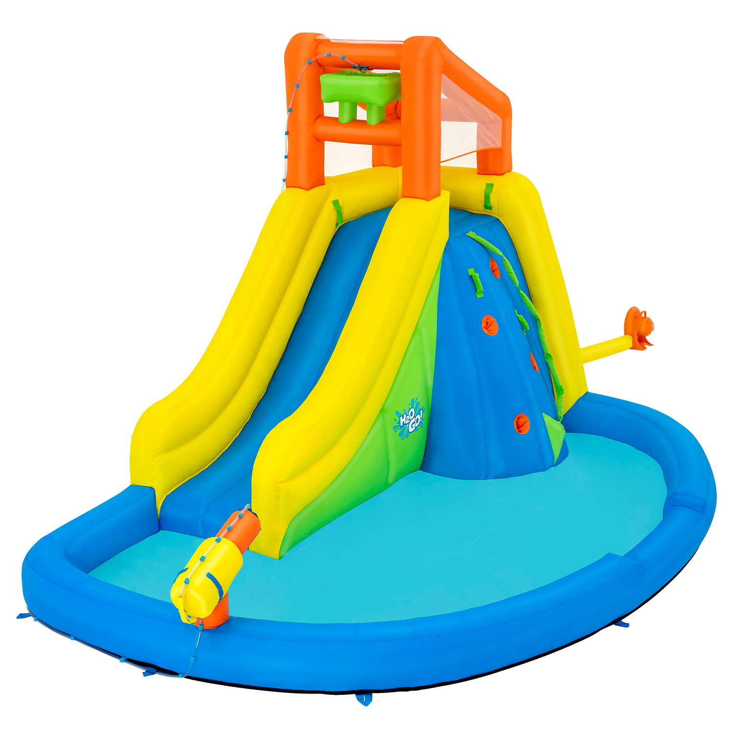 H2OGO!® Mega-Wasserpark Wasserberg mit Dauergebläse 435 x 286 x 267 cm H2OGO!® Mega-Wasserpark Wasserberg mit Dauergebläse 435 x 286 x 267 cm