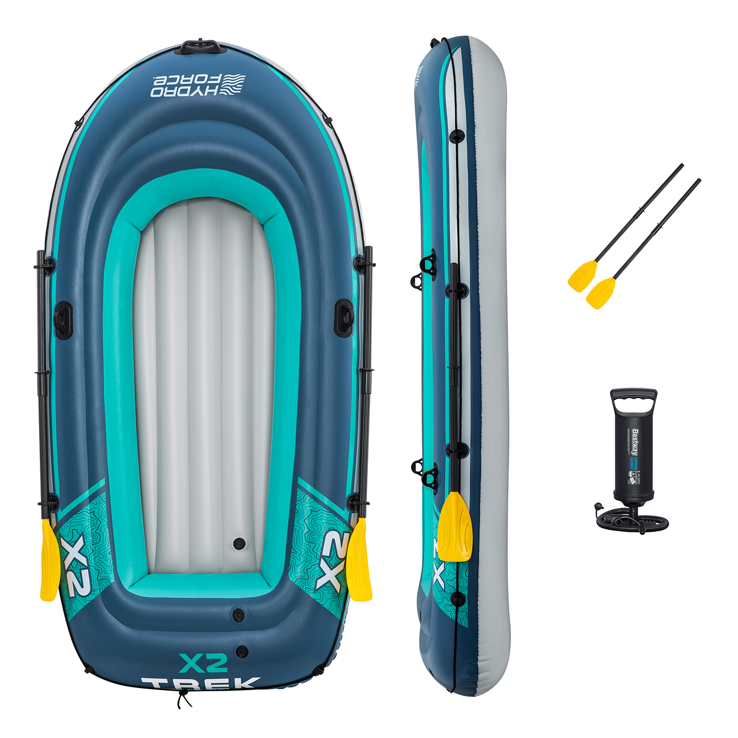 Hydro Force® Schlauchboot-Set Trek™ X3 294 x 137 x 39 cm