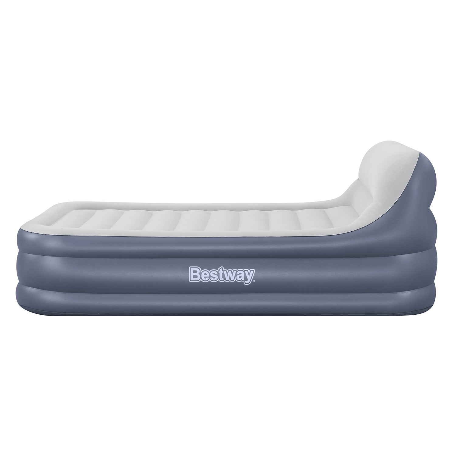 TriTech® Doppelluftbett SleekFlow™ mit Kopfteil & integrierter Elektropumpe 226 x 152 x 84 cm