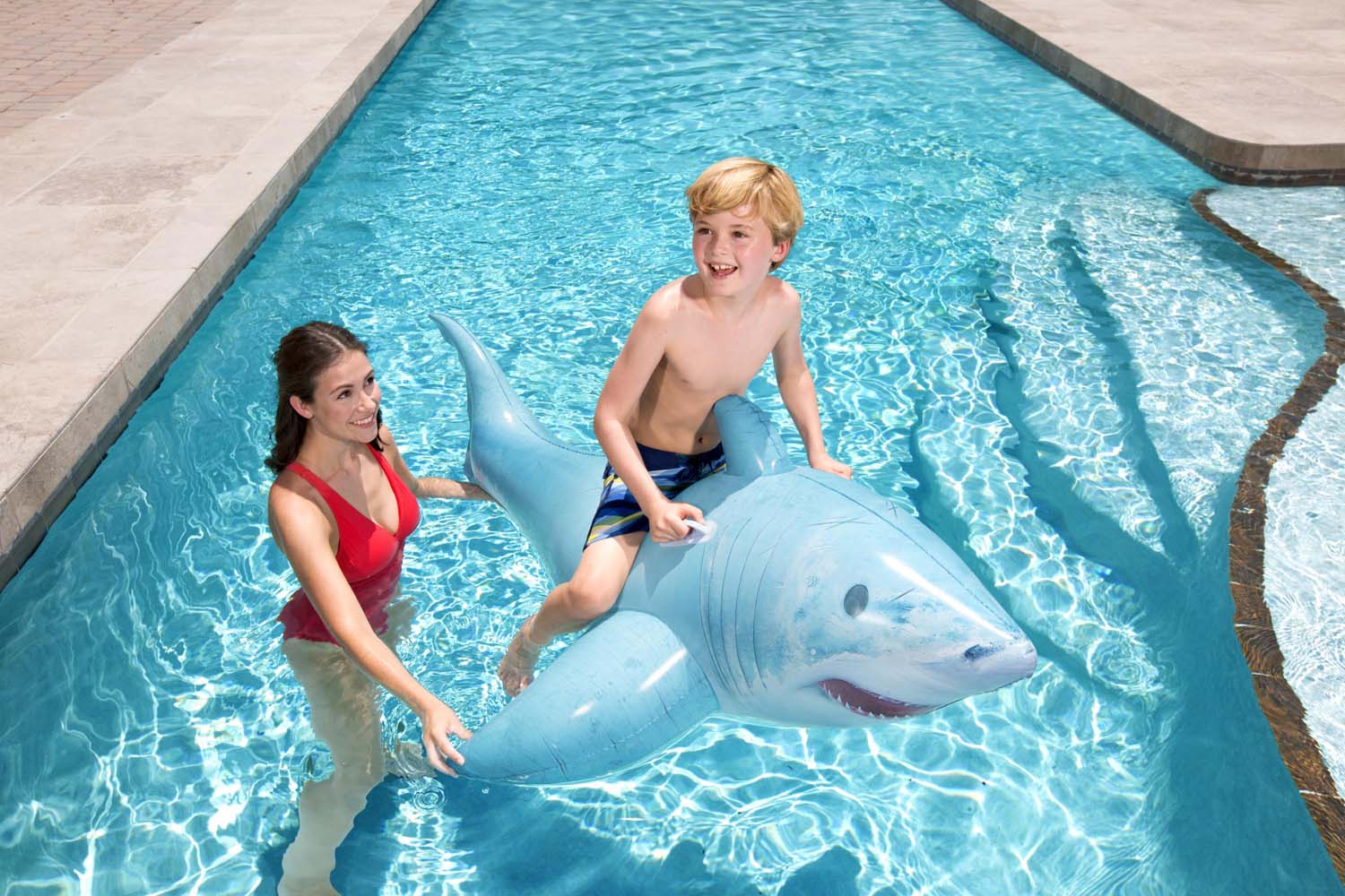 Bestway® 6' x 40"/1.83m x 1.02m Realistic Shark Ride-On