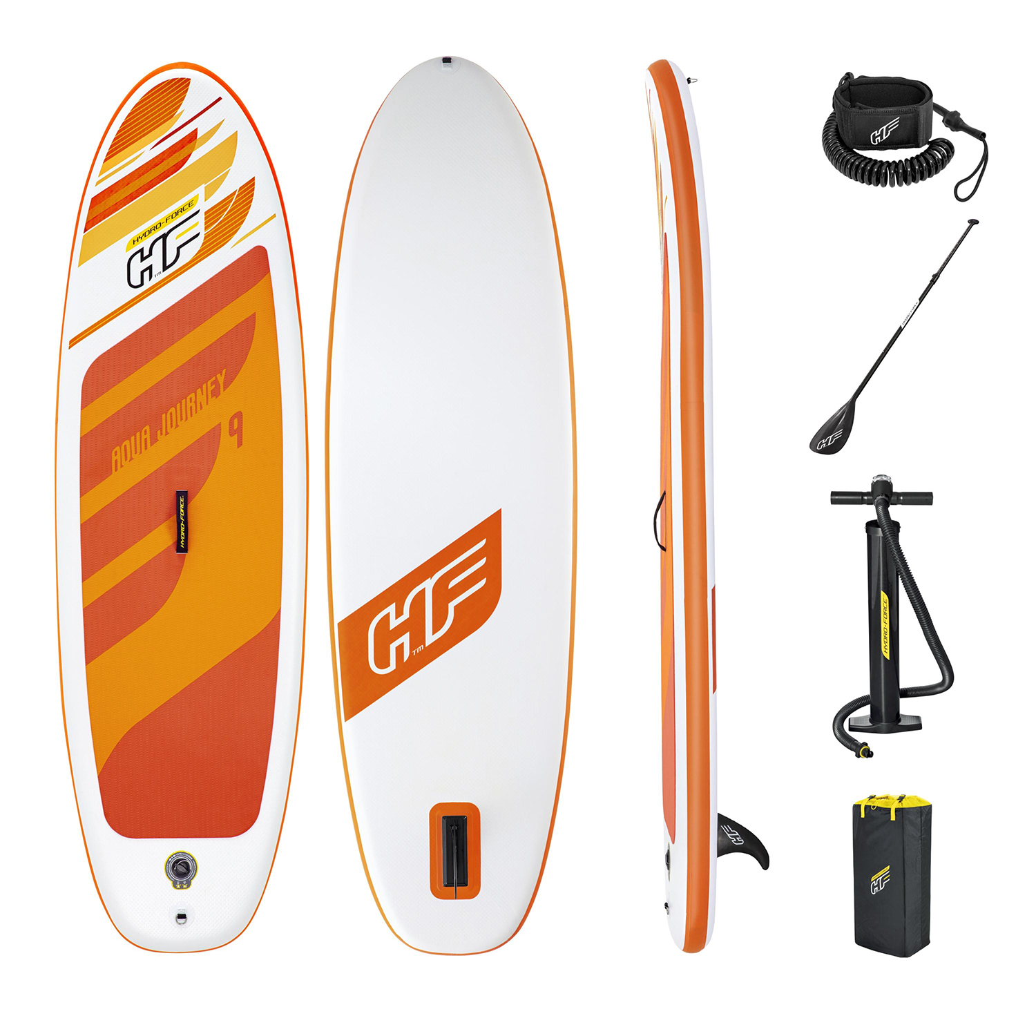 Hydro-Force™ SUP Allround Board-Set Aqua Journey 274 x 76 x 12 cm Hydro-Force™ SUP Allround Board-Set Aqua Journey 274 x 76 x 12 cm