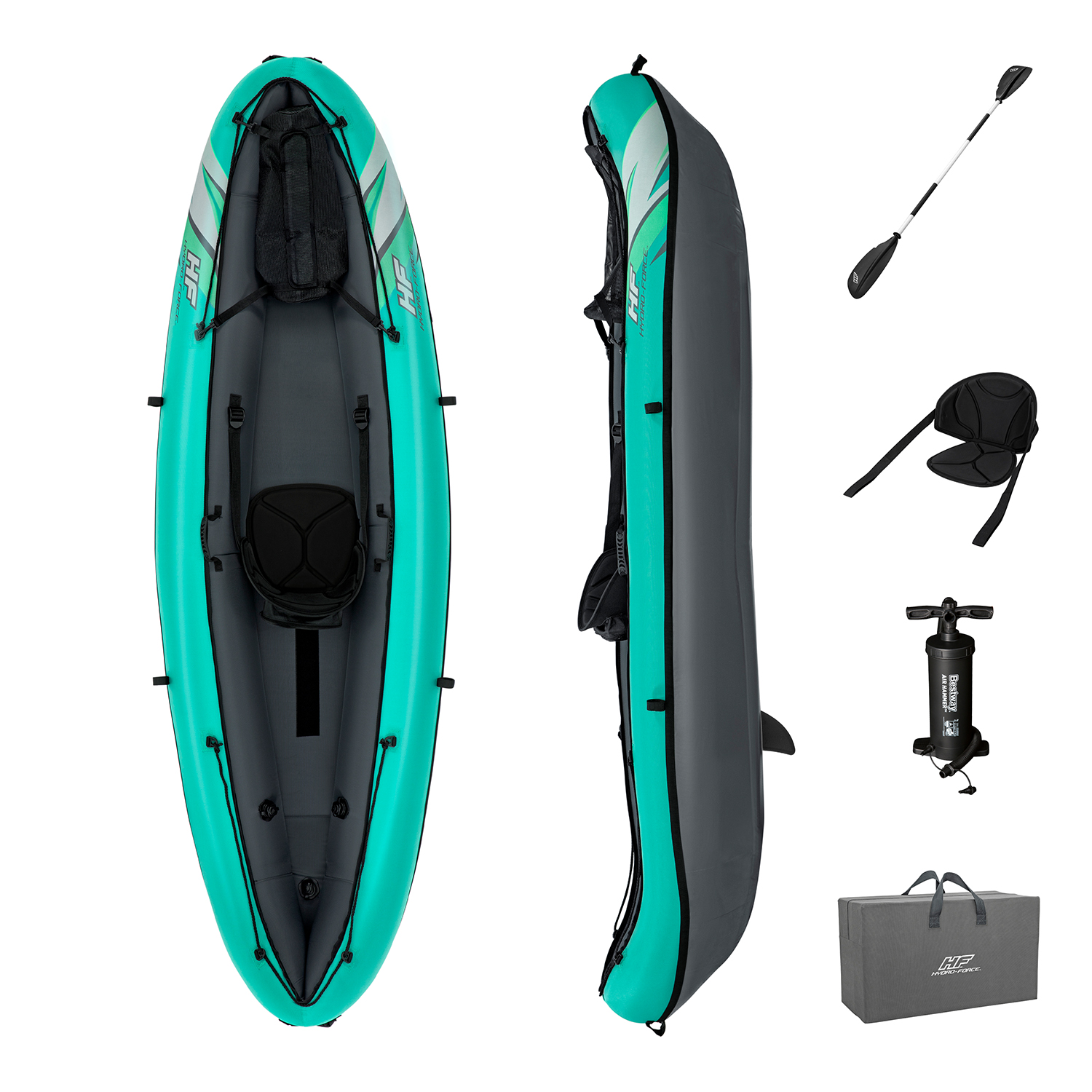 Hydro-Force™ Kajak Set Ventura Elite™ X1 280 x 86 x 40 cm