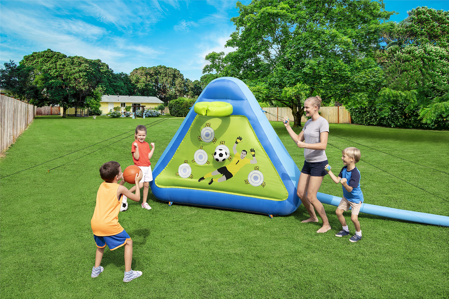 Bestway® 7'5" x 39" x 6'1"/2.25m x 1.0m x 1.85m Triple Play Sports Board