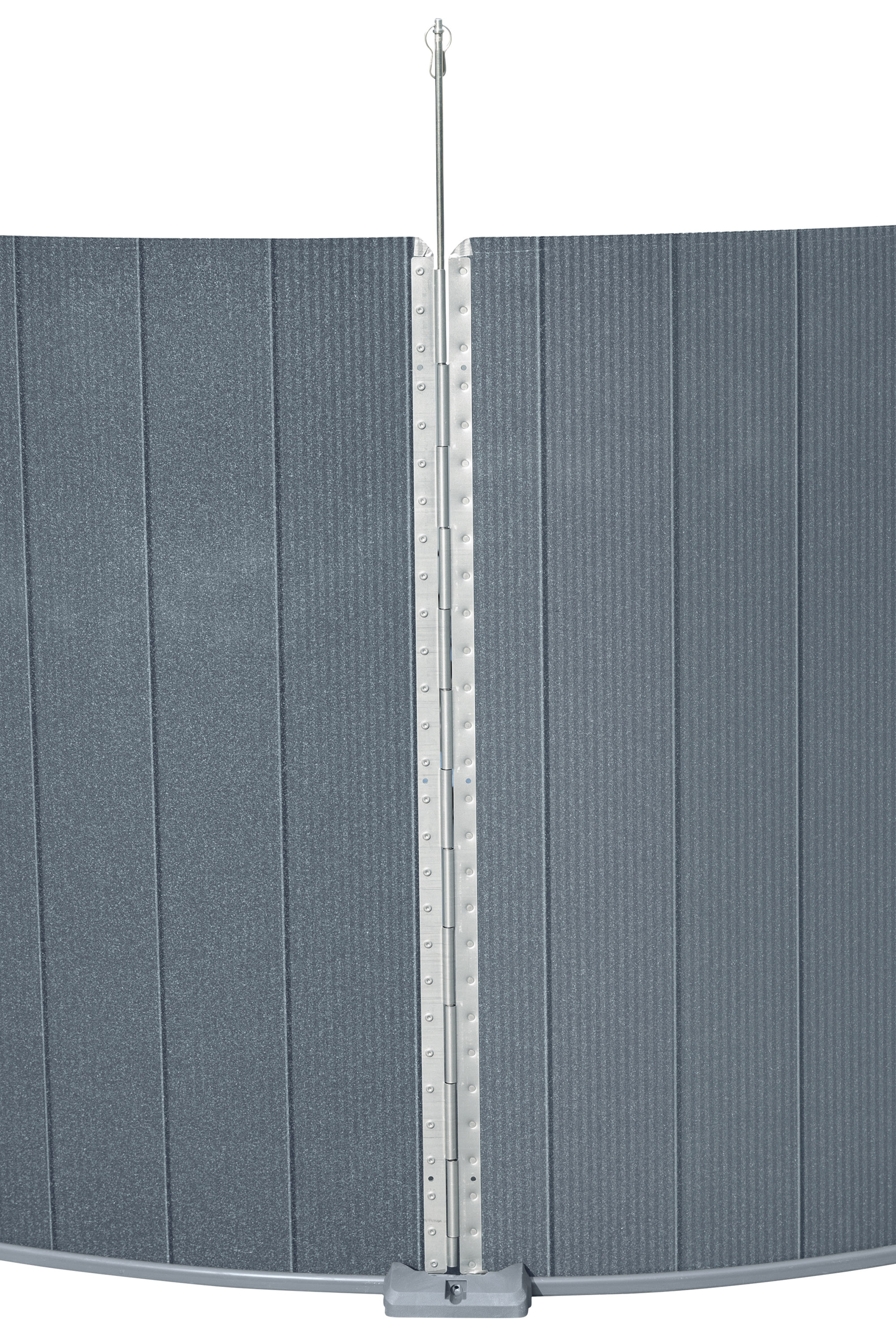 Hydrium™ Stahlwandpool Komplett Set mit Sandfilteranlage Ø 732 x 132 cm, Holz Optik (Grau), rund