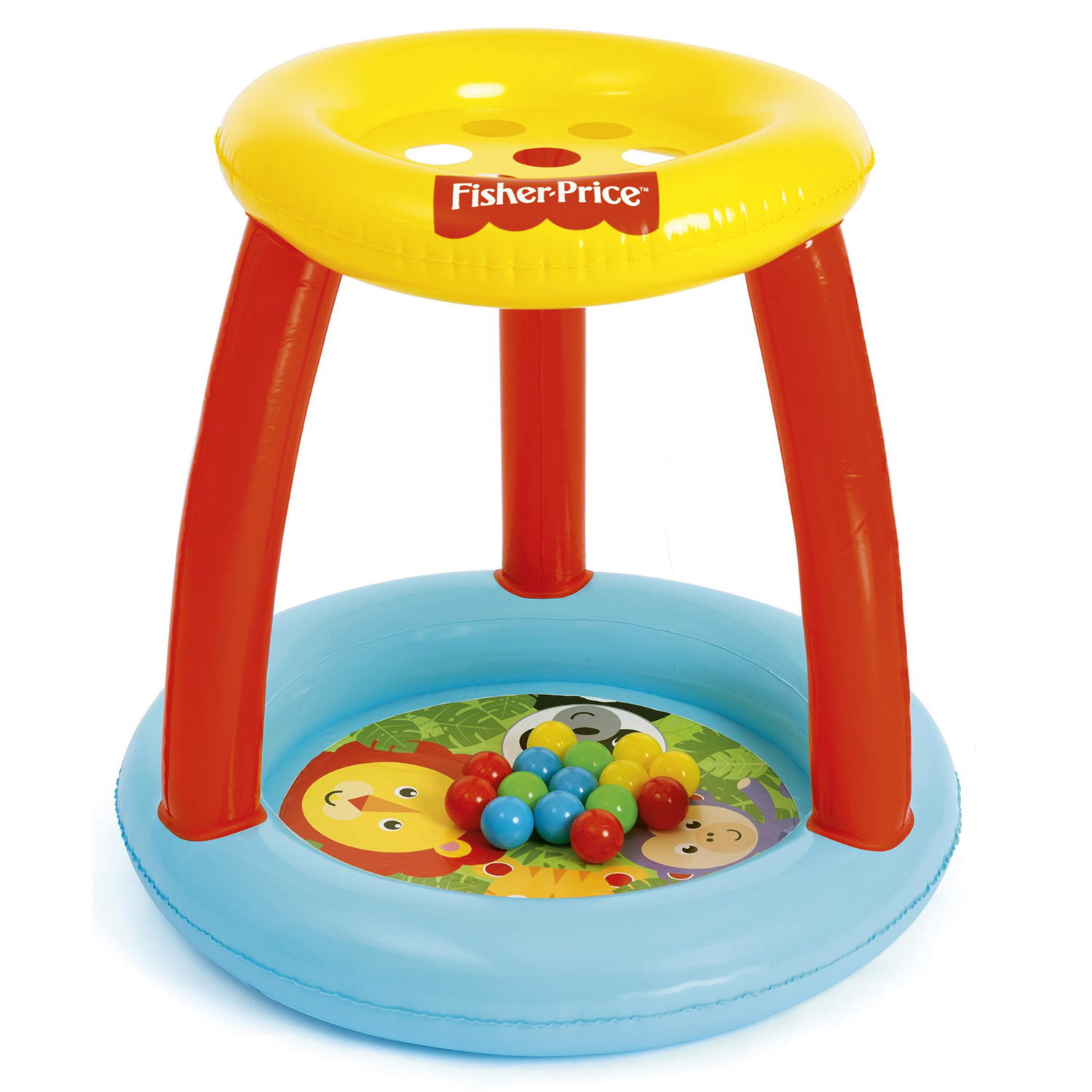 Fisher-Price® 35" x 35" x 33"/"/89cm x 89cm x 84cm Animal Friends Ball Pit