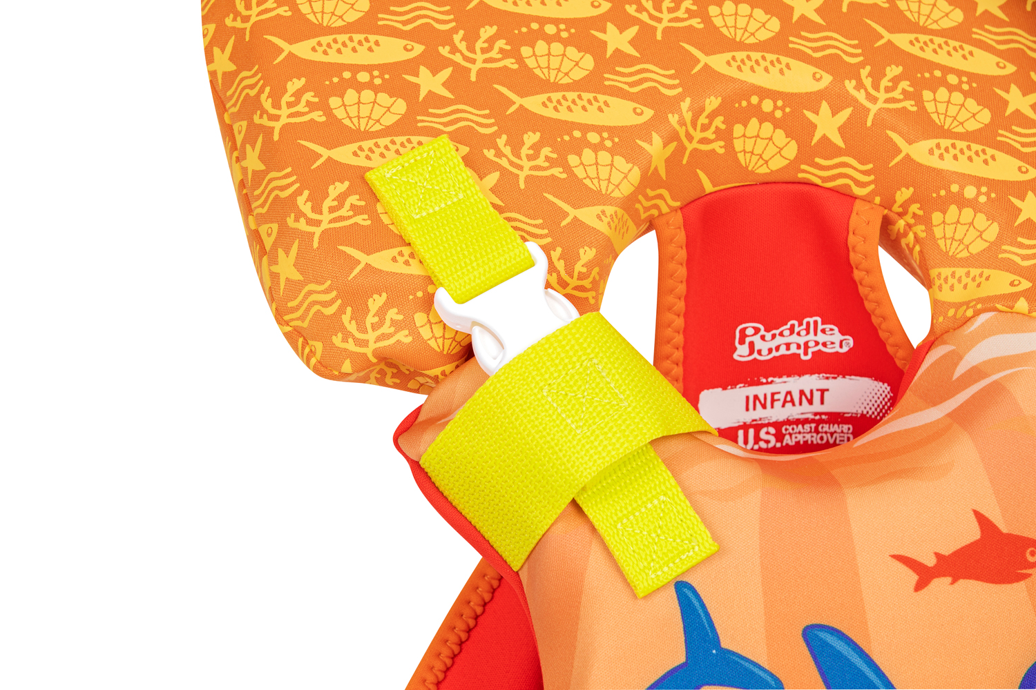 Puddle Jumper® Schwimmweste Kleiner Wal mit Textilbezug, 0-2 Jahre
