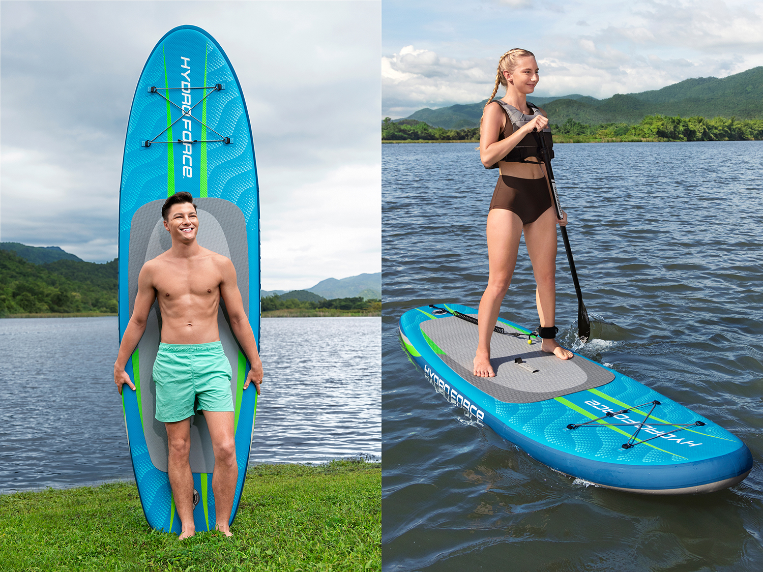 Hydro Force® SUP Allround Board-Set Aqua Journey™ 274 x 76 x 12 cm Hydro Force® SUP Allround Board-Set Aqua Journey™ 274 x 76 x 12 cm