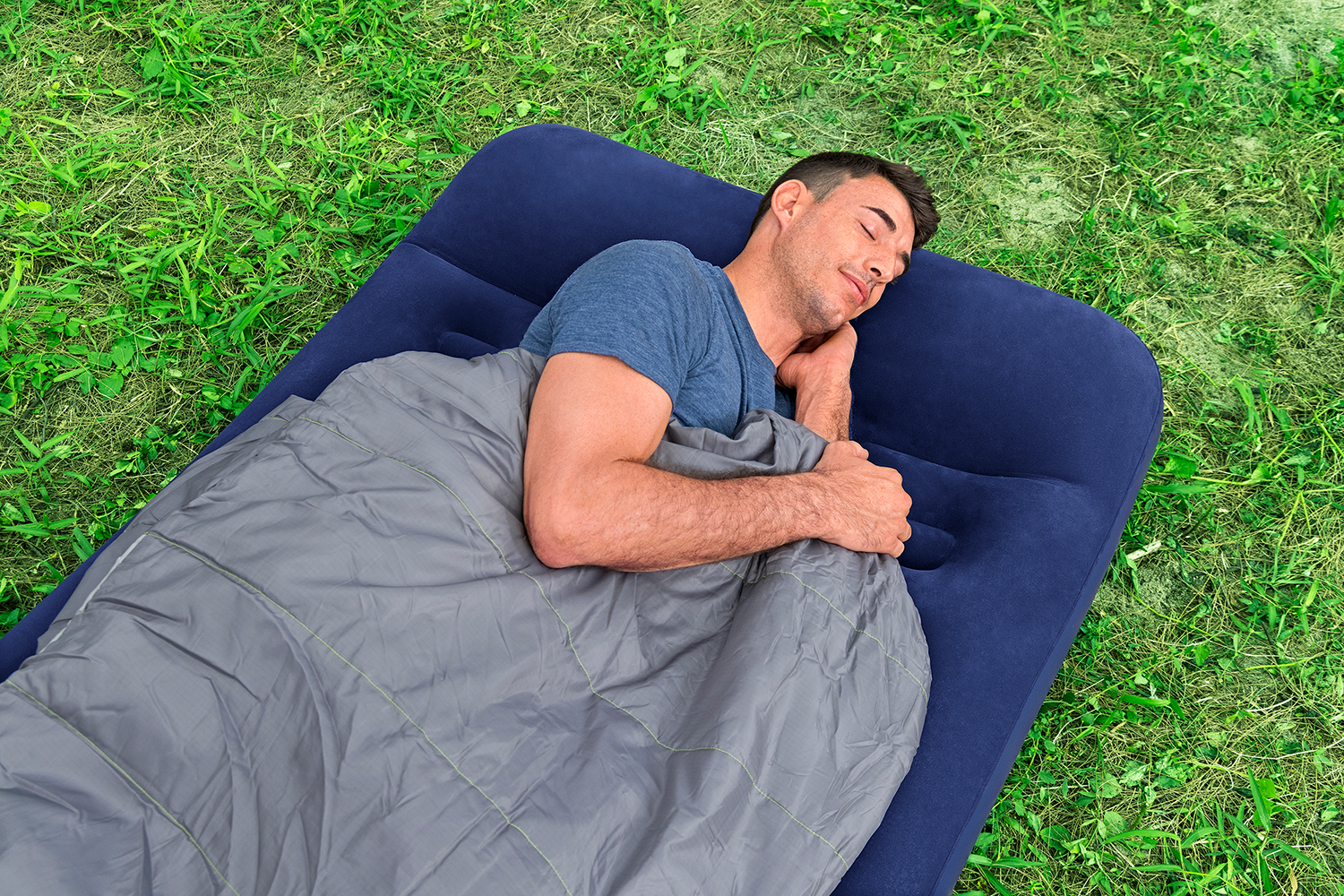 Single Luftbett mit integrierter Fußpumpe 188 x 99 x 28 cm Single Luftbett mit integrierter Fußpumpe 188 x 99 x 28 cm