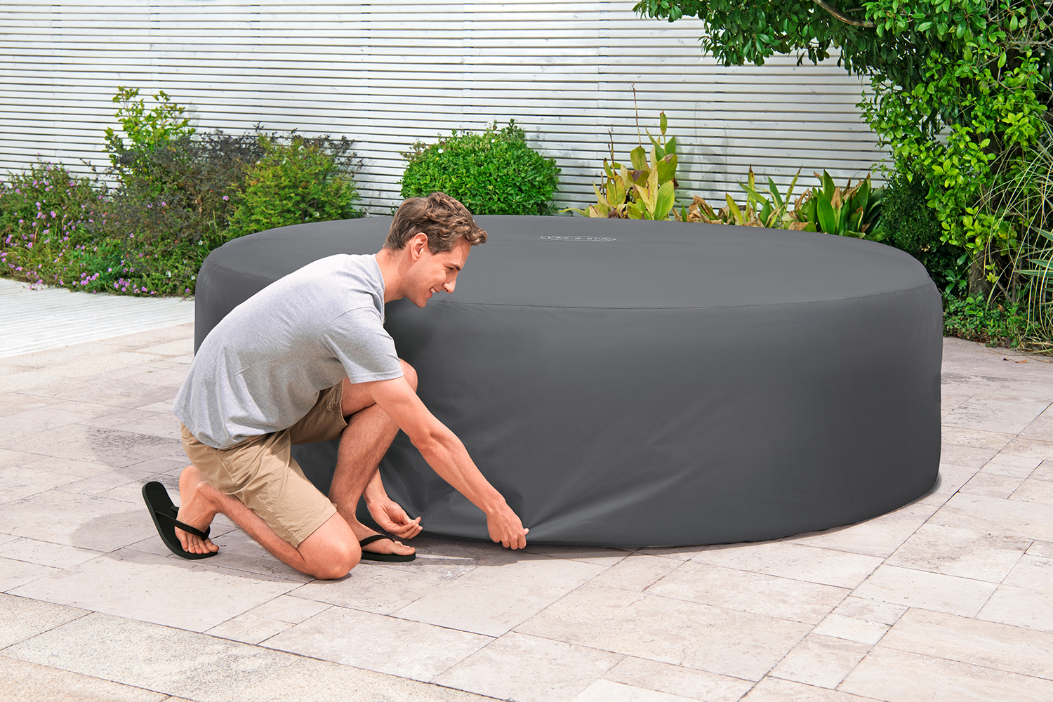 LAY-Z-SPA® Xtras EnergySense™ Plus Thermo-Komplettabdeckung Ø 236 x 71 cm, rund