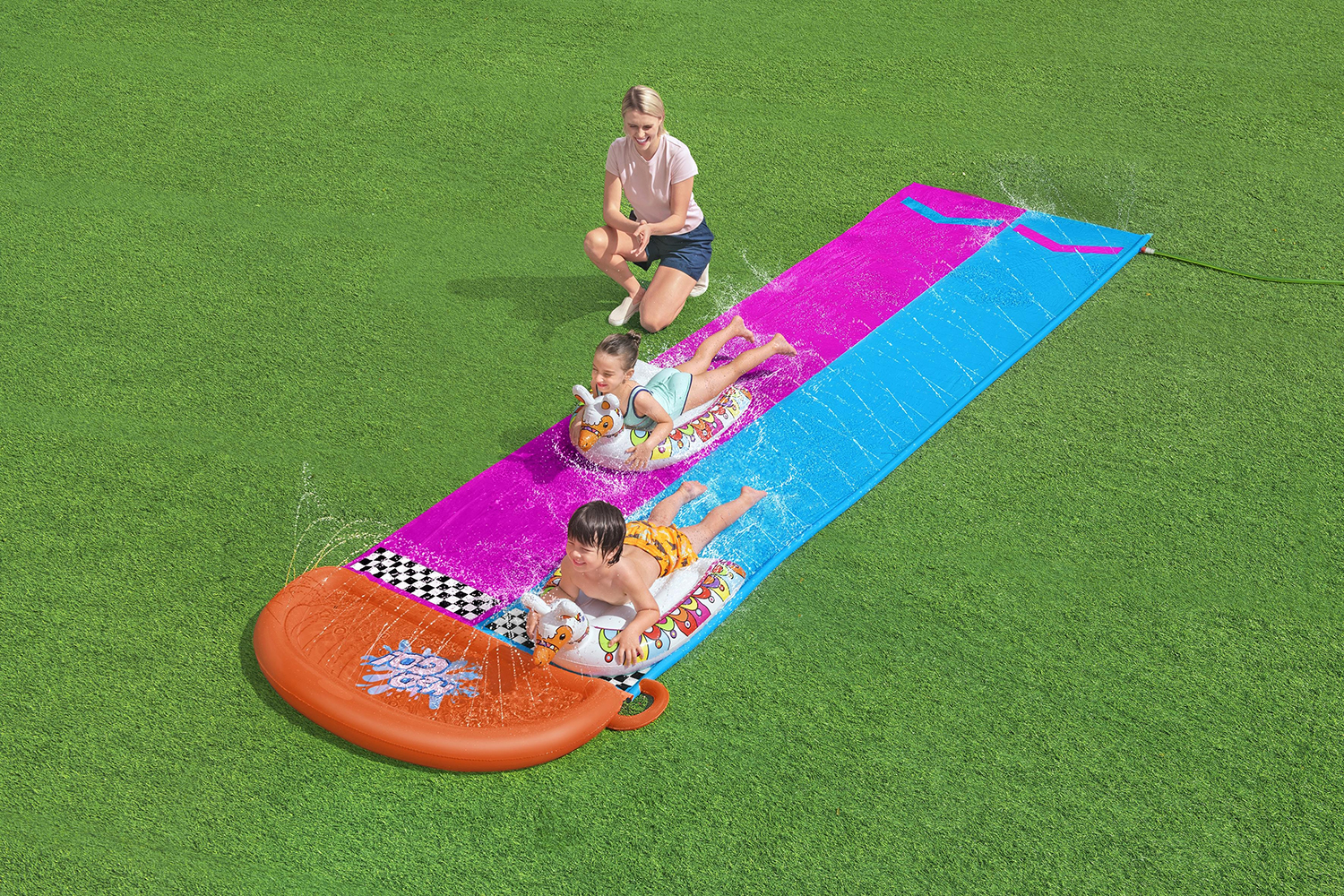 H2OGO!® 2-Personen -Wasserrutsche Lama 487 x 138 cm