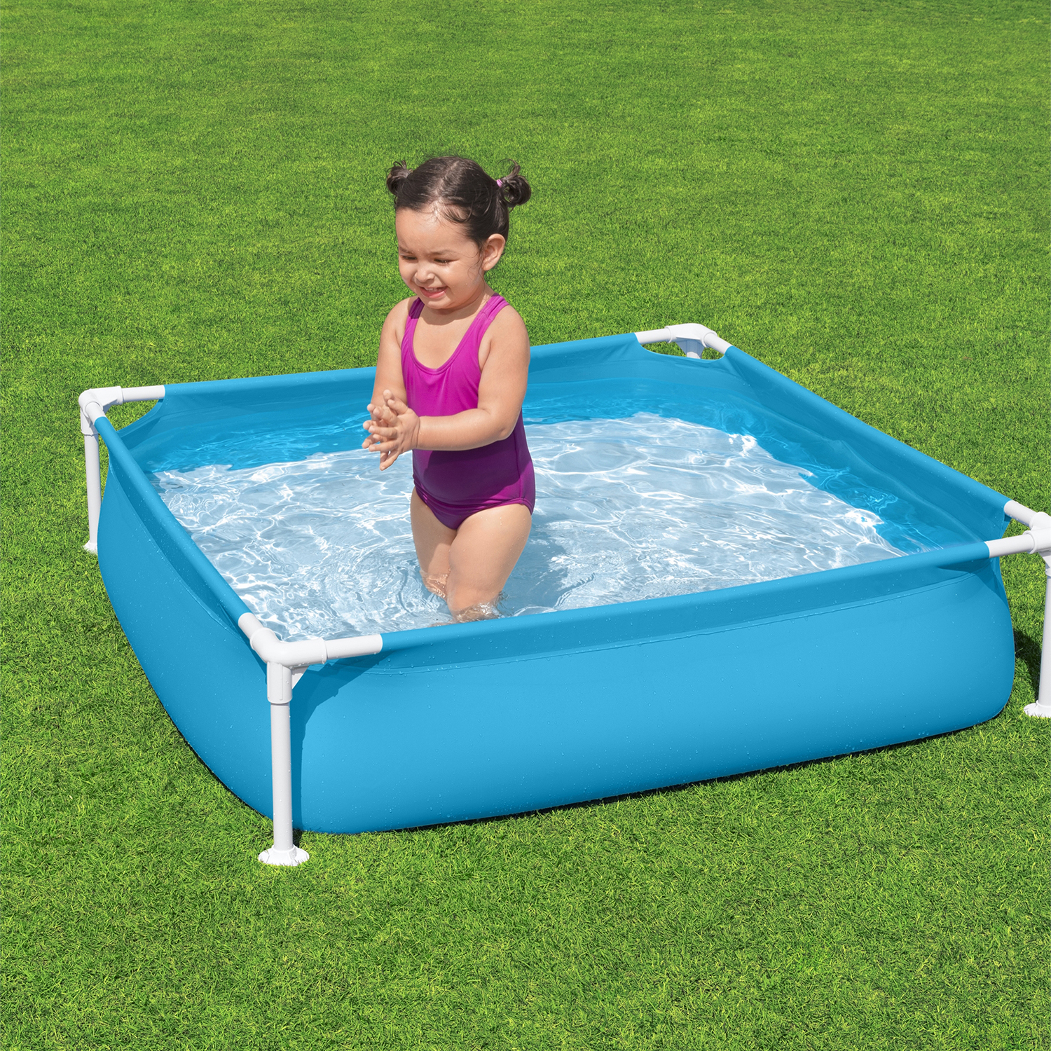 My First Frame Pool 122 x 122 x 30,5 cm, blau , eckig