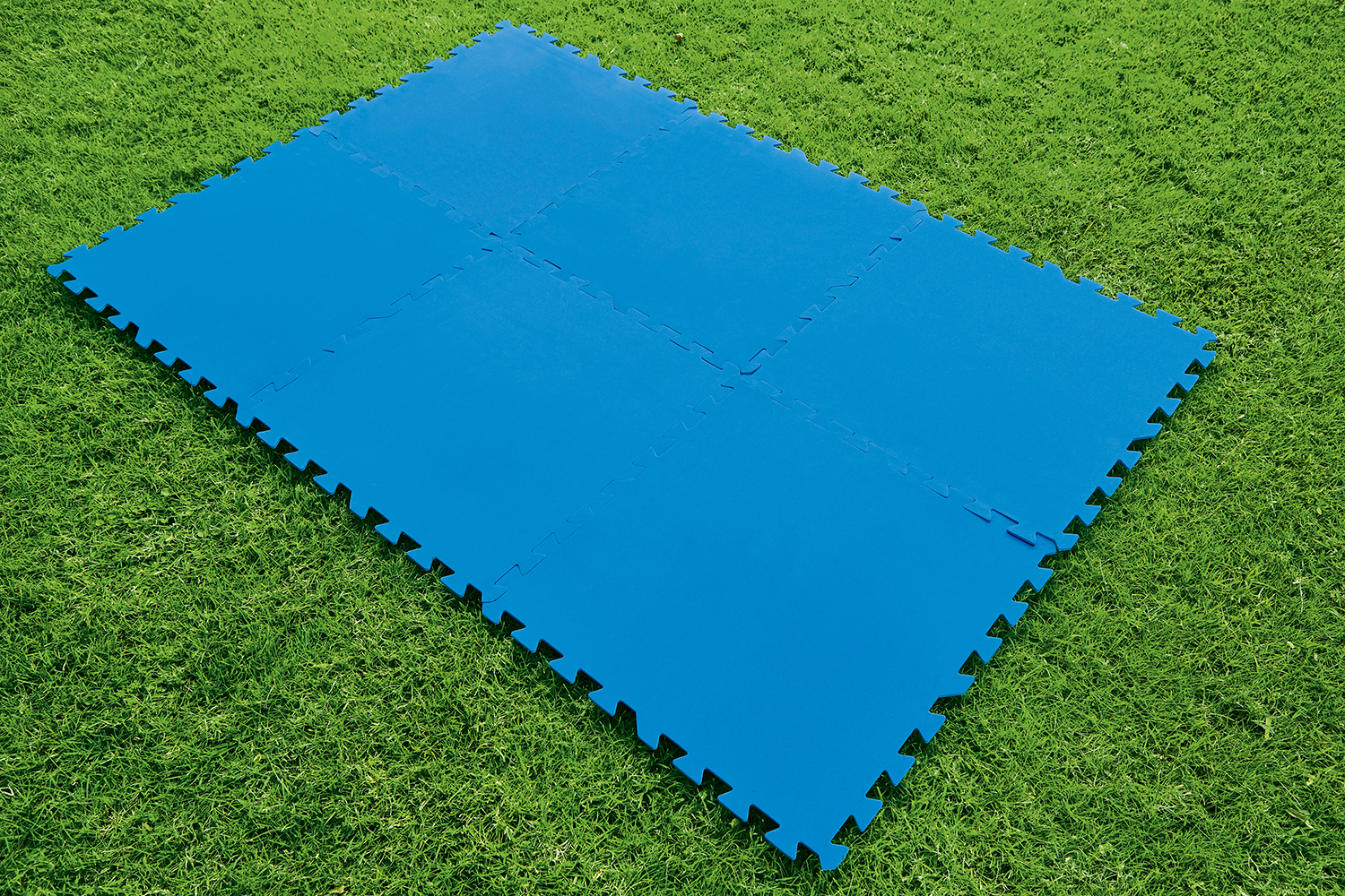 Pool Bodenschutzfliesen Set 9 Stück á 50 x 50 cm, blau Pool Bodenschutzfliesen Set 9 Stück á 50 x 50 cm, blau