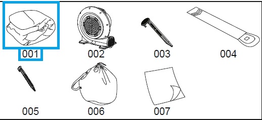 Bestway® Spare Part H2OGO!® Waterpark Splash & Dash (body only) 662 x 300 x 150 cm