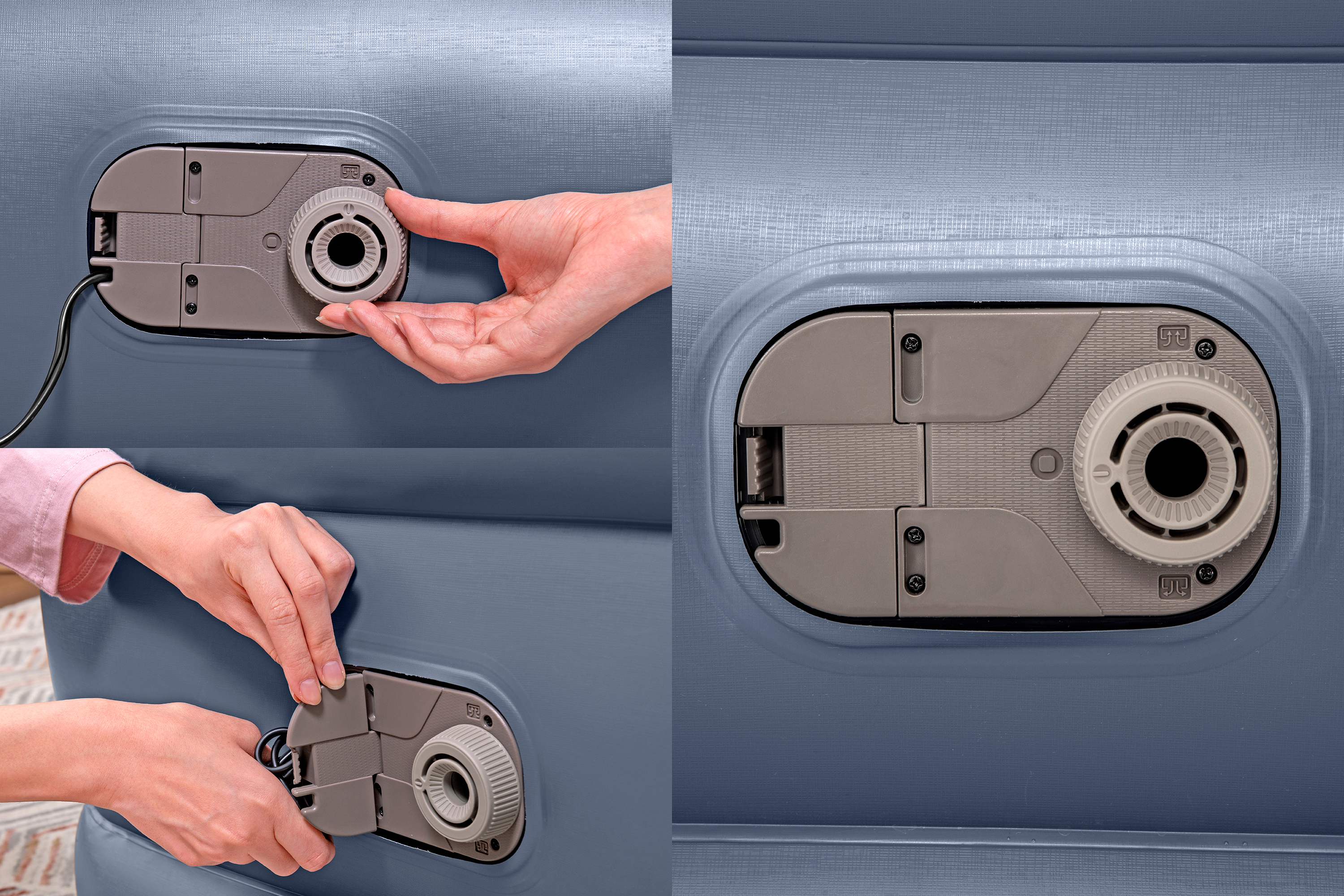 TriTech® Single-Luftbett mit integrierter Elektropumpe 191 x 97 x 51 cm TriTech® Single-Luftbett mit integrierter Elektropumpe 191 x 97 x 51 cm