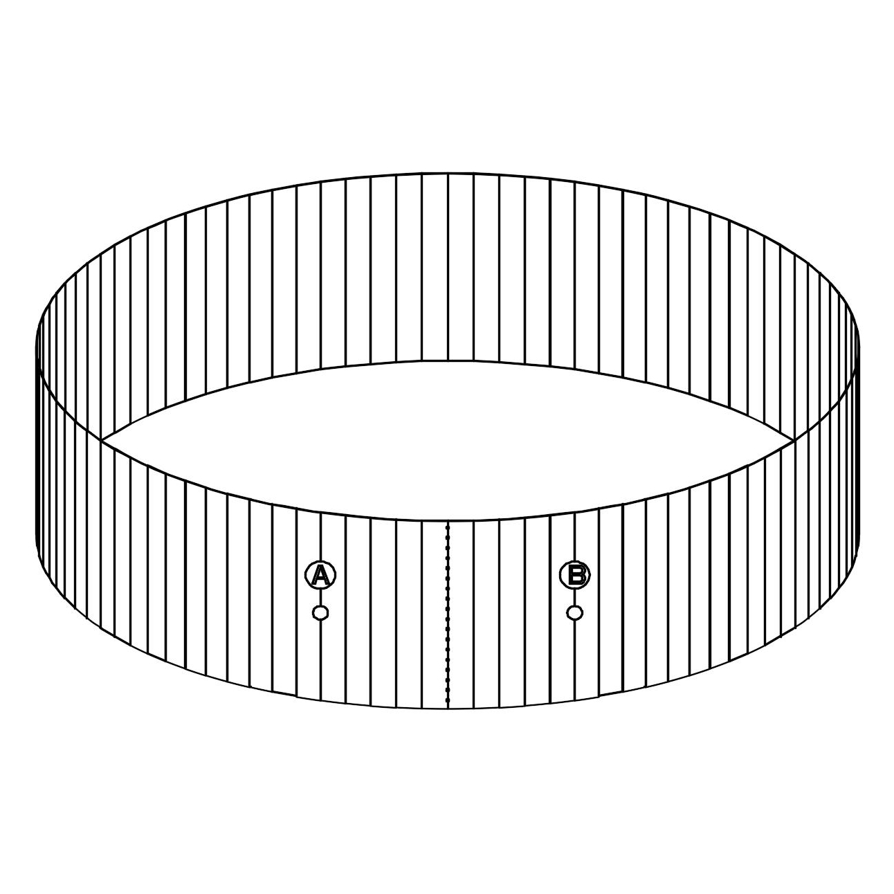 Bestway® Spare Part Steel wall for Hydrium™ Splasher pool Ø 460 x 90 cm, round