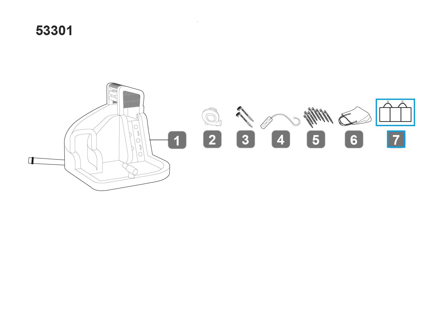 Bestway® Spare Part Anchor bag (blue) for for various H2OGO!™ Waterparks Bestway® Spare Part Anchor bag (blue) for for various H2OGO!™ Waterparks
