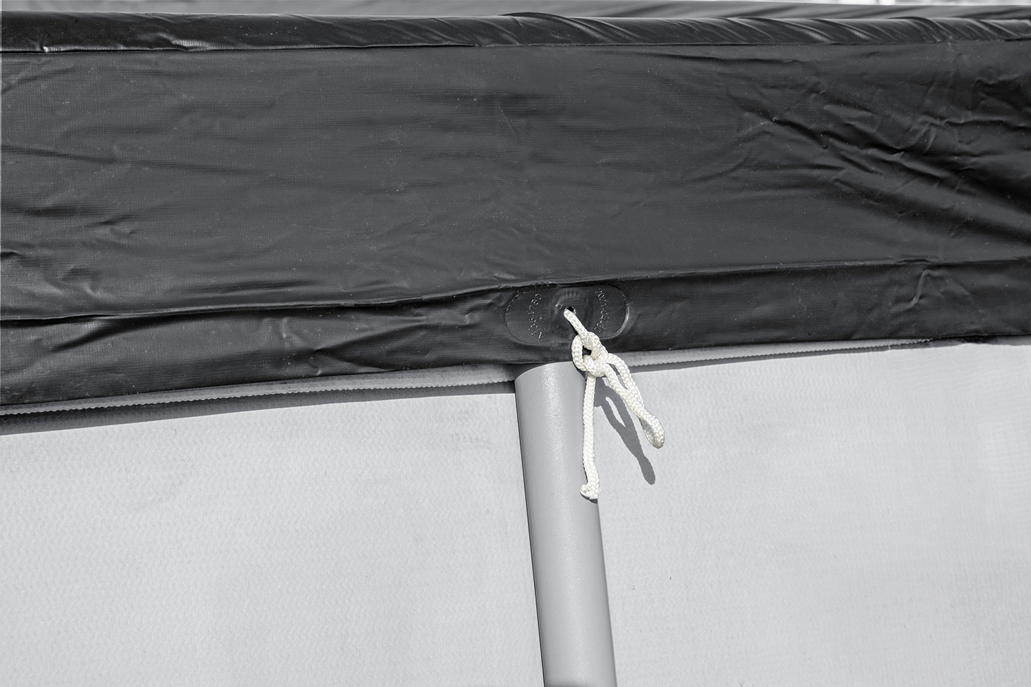 PVC Abdeckplane 269 x 179 cm, schwarz, eckig
