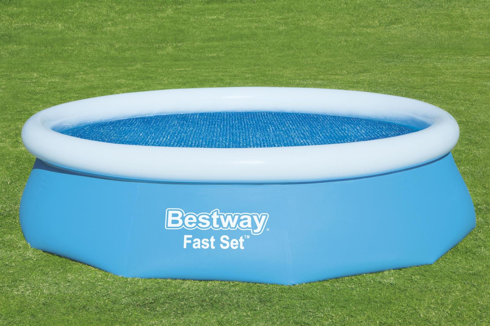 Flowclear™ PE-Solarabdeckplane Ø 289 cm, blau, rund