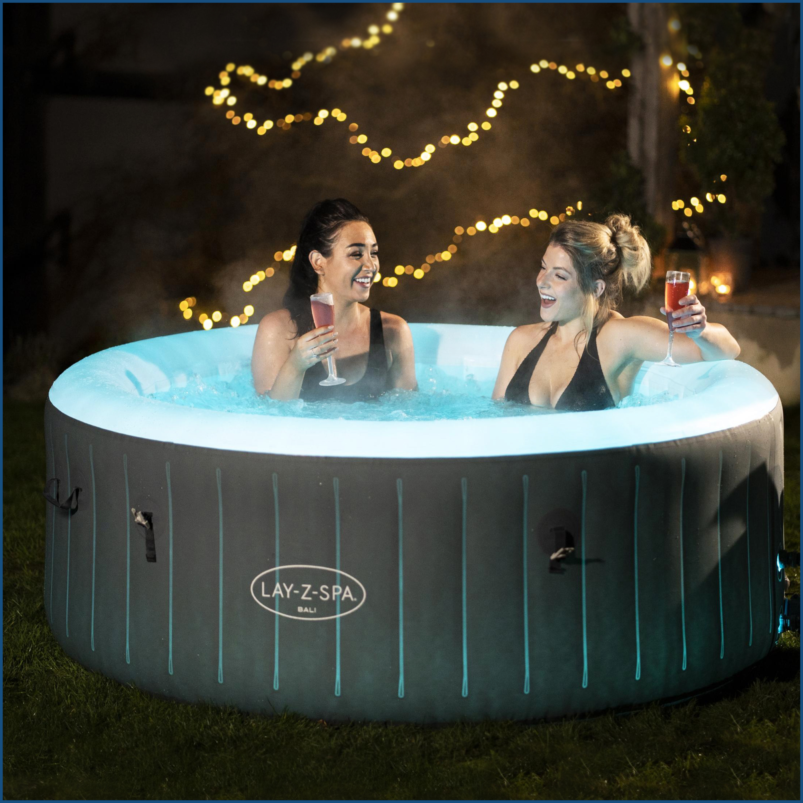 LAY-Z-SPA® LED-Whirlpool Bali x & Alle | 180 rund Lay-Z-Spa Ø Whirlpools | cm, Zubehör Whirlpools Whirlpools 66 AirJet™ 