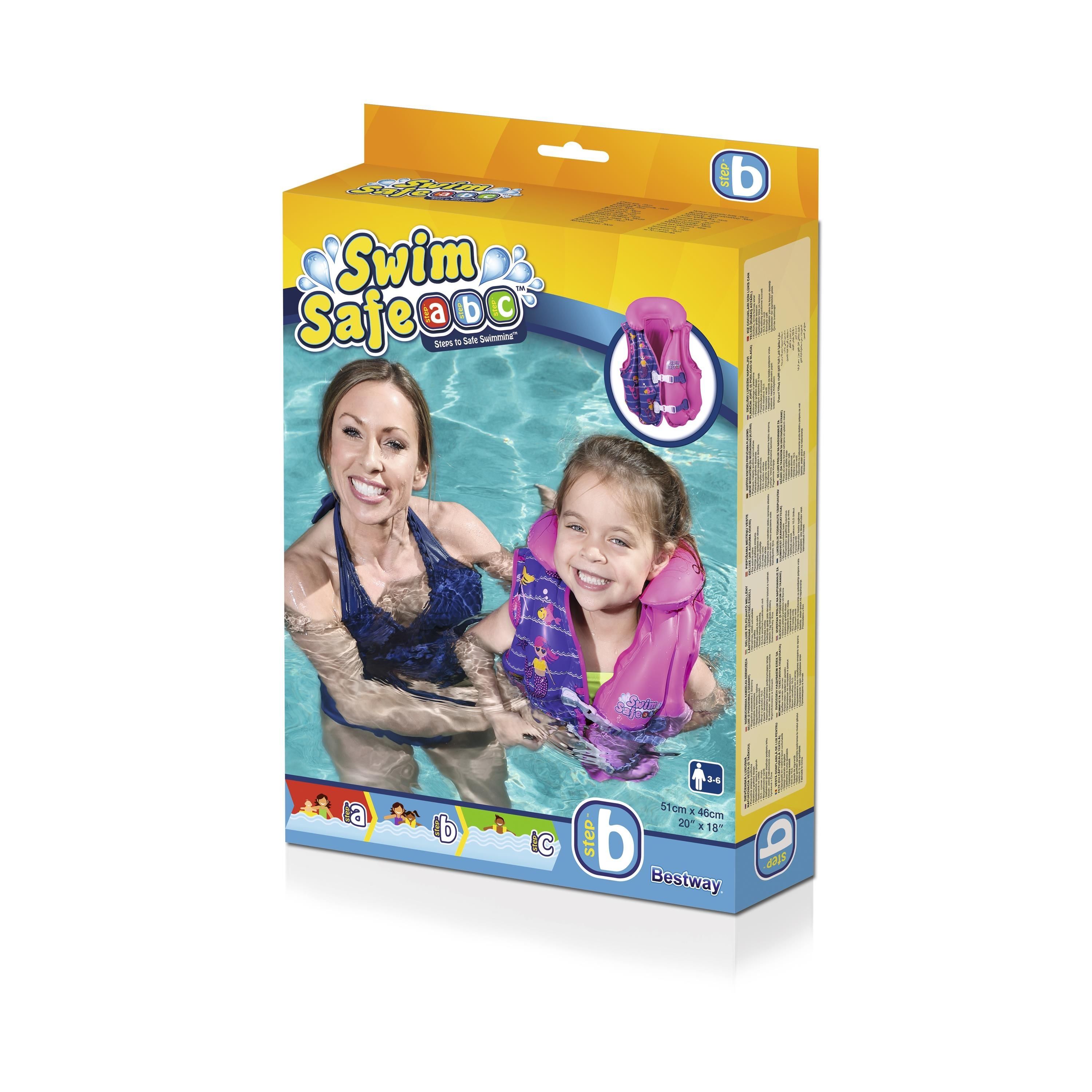 Swim Vest B Schwimmweste Schwimmärmel Wasser Weste für Kinder von 3-6 Jahre 