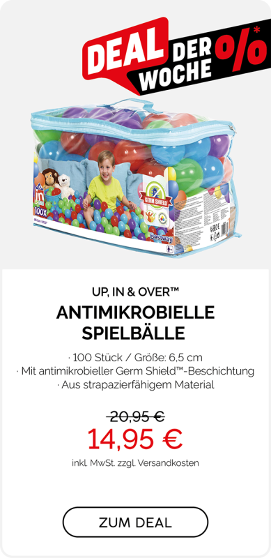 Up, In & Over™ Antimikrobielle Spielbälle 100 Stück