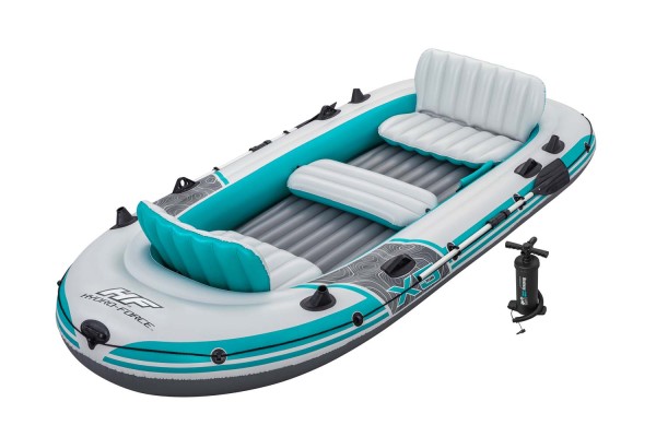 Hydro-Force™ Schlauchboot Komplett-Set Adventure Elite™ X5 364 x 166 x 45 cm